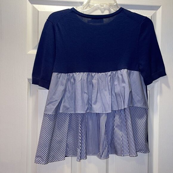 Vineyard Vines Mixed Media Tiered Sweater - Picture 1 of 8